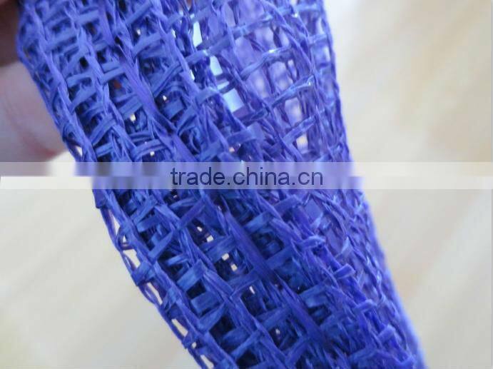 2014 new pp firewood mesh bag, PP leno mesh bag with drawstring for wholesale with good quality