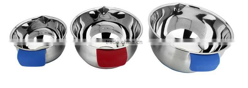 chinese stainless steel kitchenware wholesale stainless steel mixing bowls with handle