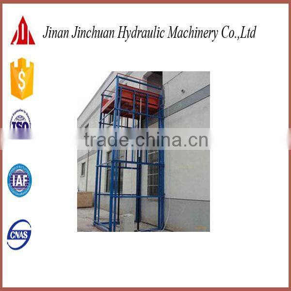 stationary guide rail portable hydraulic lift made by jinchuan