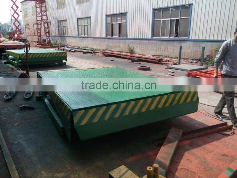 stationary hydraulic container loading ramp dock leveler/ramp