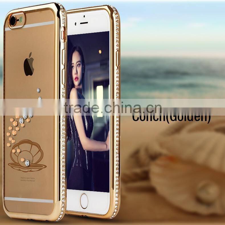2016 new products ultra thin stylish tpu shinning glitter cell phone case cover for iphone 6/6s