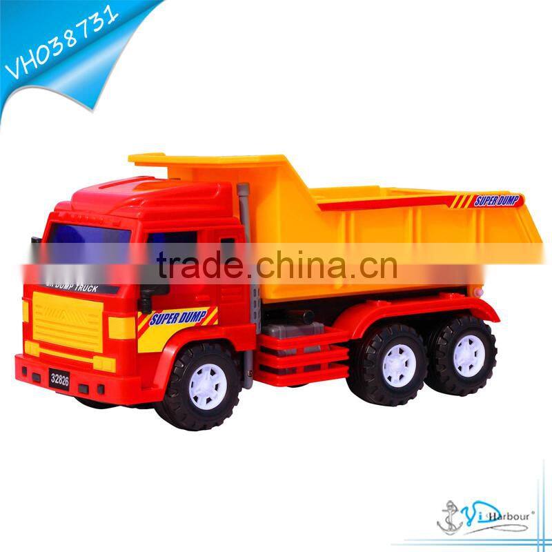 37cm Plastic Friction Lift-up Big Truck Toy