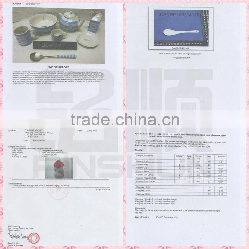 porcelain stripe design teapot