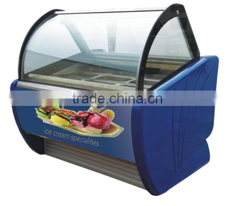 Hot selling ice cream display equipment BKN-B1-1600 for gelato shop