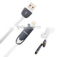 High quality data cable flat usb charging USB date cable for iphone & Samsung S6