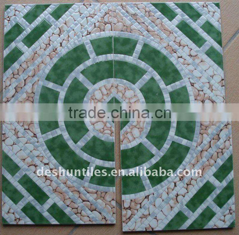 Glazed floor tiles