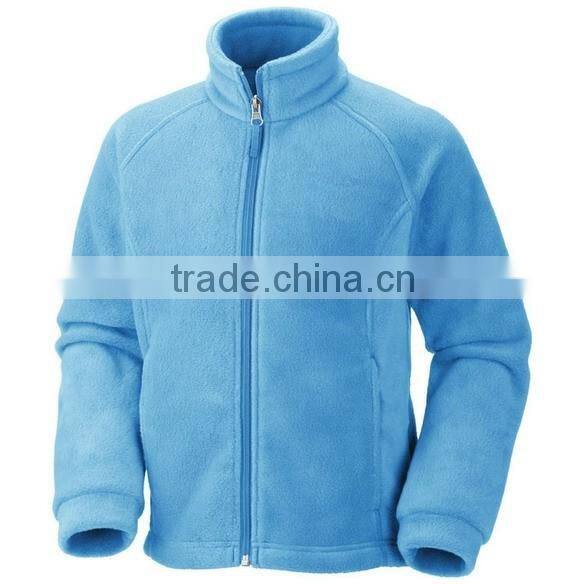 wholesale custom sport 100% polyeter winter fleece jacket boys college jacket custom