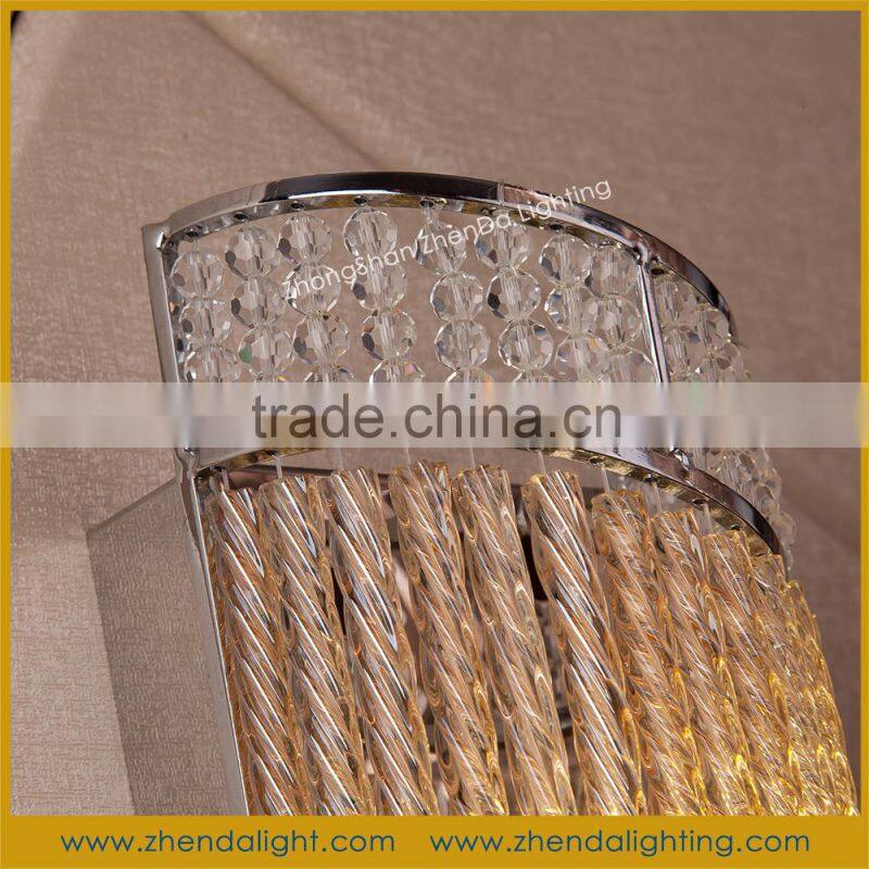 unique design crystal glass and metal wall art decor