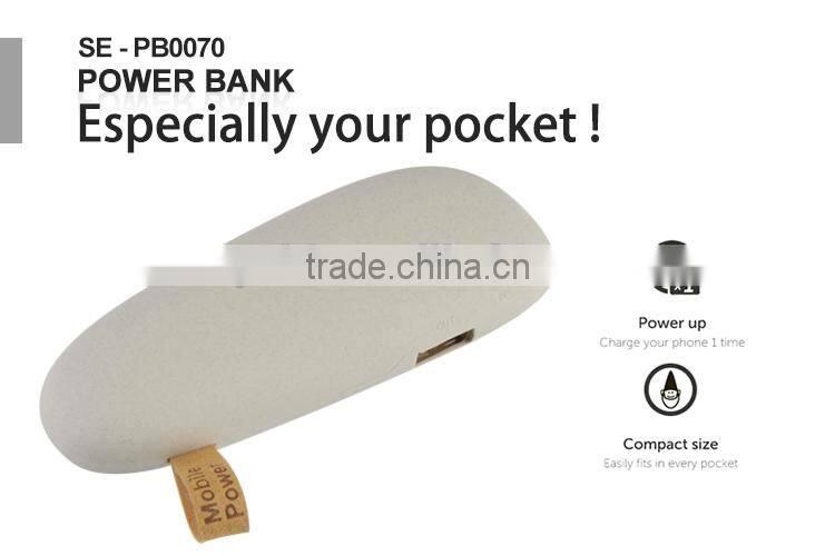 2015 novelty anti-scratch Promotional Mini lovely stone/rock power bank for samsung and iphone 6/6plus