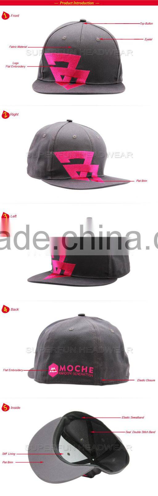 acrylic cheap plain custom snapback cap hats rope