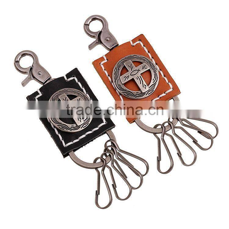 Punky Leather Strap Chain Bikers Punk Gothic Key Chain Hand Made