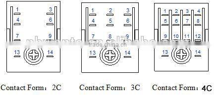 Power relay electronics relay for 3A 5A10A 220VAC 12V 24V(JZX-18F)