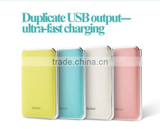 Remax Tiger Series RPP-33 5000mah Power Charger For iPhone SE Dual USB Input Port Polymer Power Bank For Samsung S5 S6 TB-0388