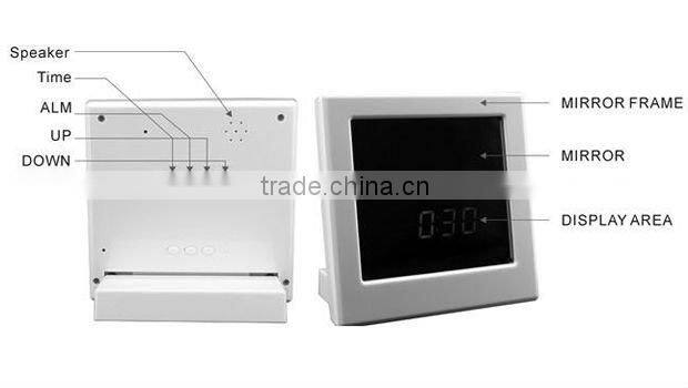 Mirror new design digital clock camera