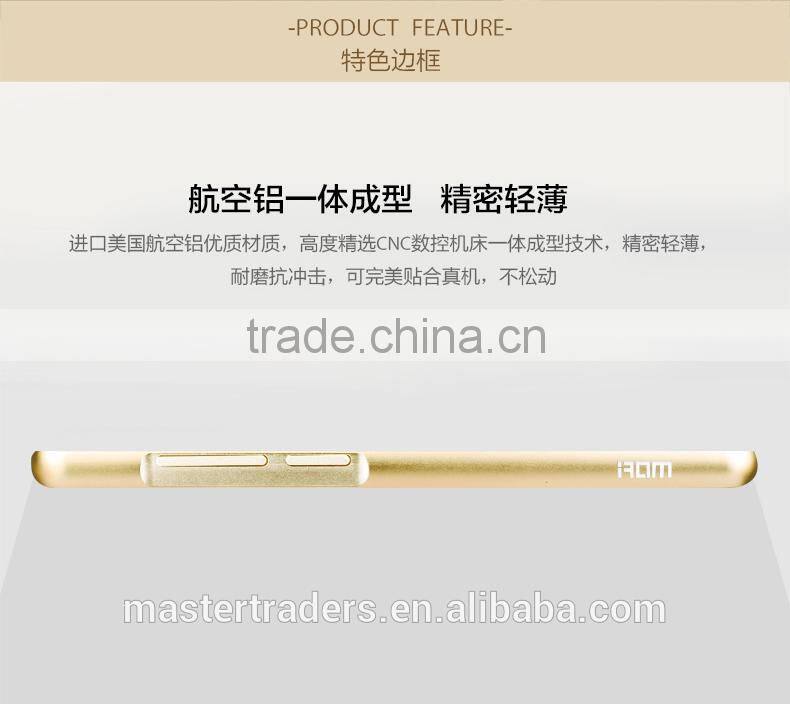 Original MOFI PU Leather Back Cover Case With Metal Frame For Xiaomi Note MT-3403