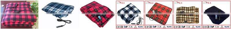 12Volt Travel Electric Heating Blanket using in car for body warm 12V
