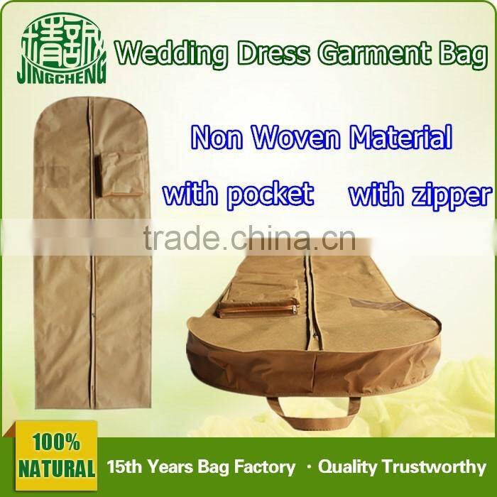 Wedding Dress Garment Bag with Pocket / Suit Garment Cover Garment Bag Cover