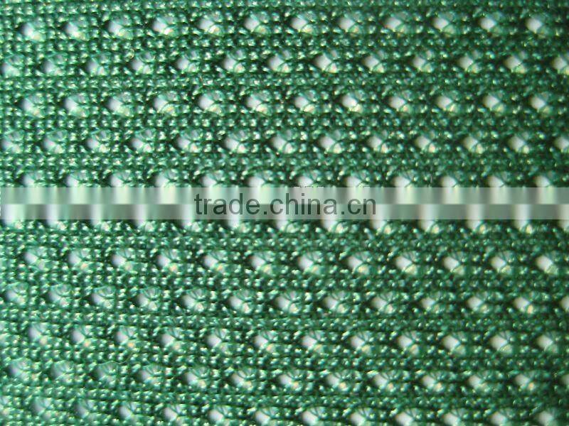 poly warp knit weft inserted fabric