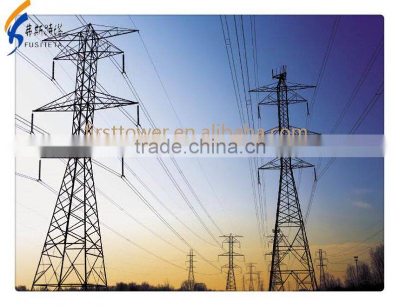 Double circuit electric power steel tower