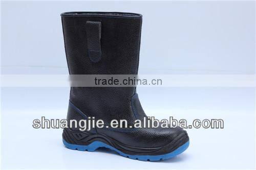 PU outsole safety work boots high cut steel toe cap safety shoes 9014