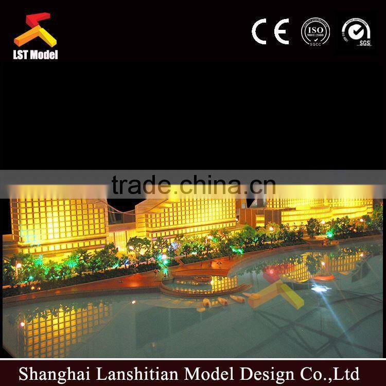 1:150 scale apartment building modern house models