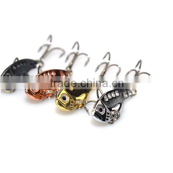 3.5cm,3.2g equipment VIB lures with hook metal fishing lure