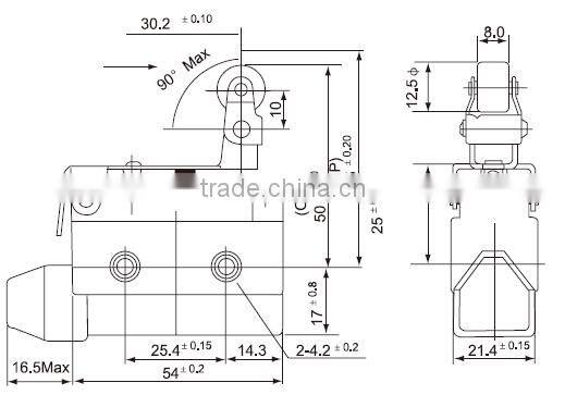 CNTD Hot Selling Items 2016 CZ Type Bear Hitting Micro Switch With Good Price