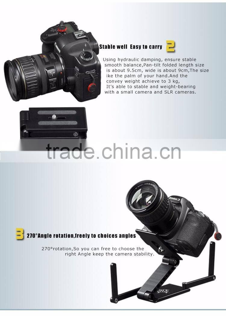 2016 photography foldable shape Z mini ball head outdoor remote pan tilt for Cannon,Nikon or DSLR camera