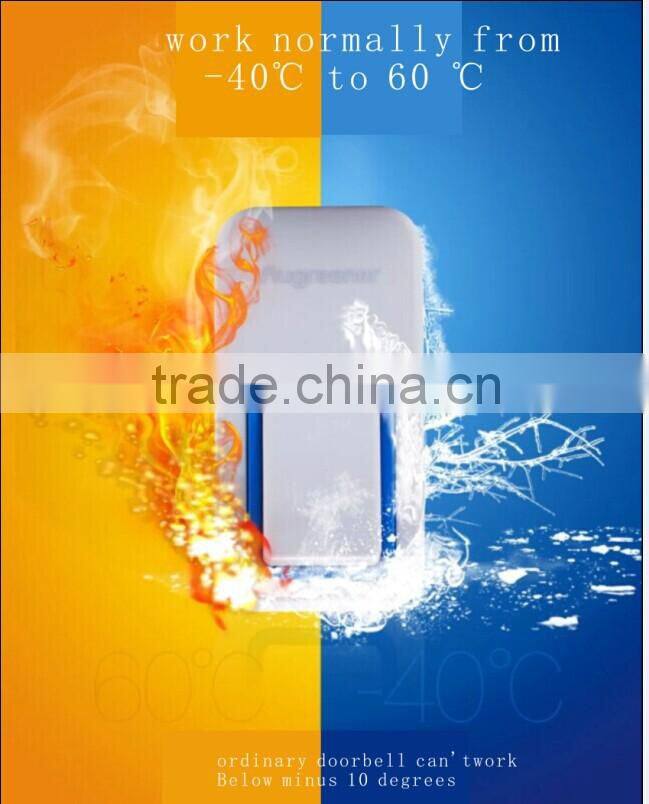 Waterproof Design Battery-less Wireless Doorbell Hot Sell with AS/EU Plug