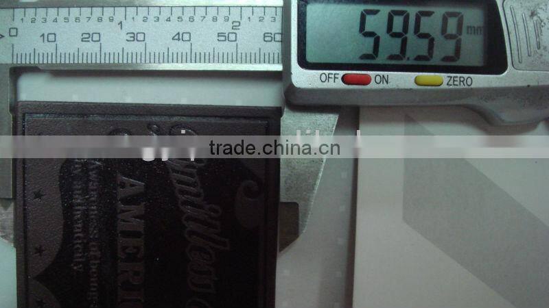 2015 spring fashion used genuine leather label patch