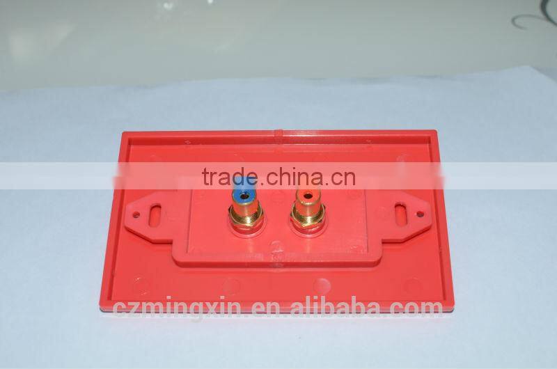 2RCA connector electrical socket waterproof panel decorative plates for walls