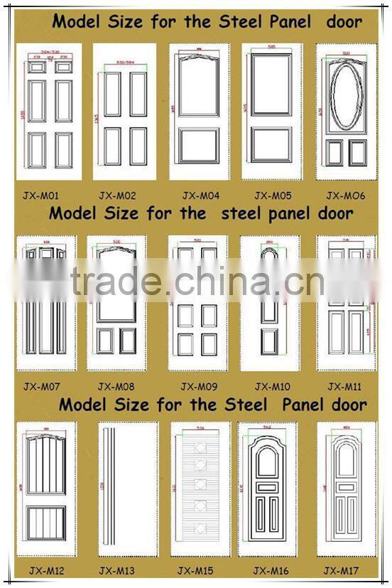 FACTORY PRICE!!!STEEL DOOR interior american steel panel door for sale