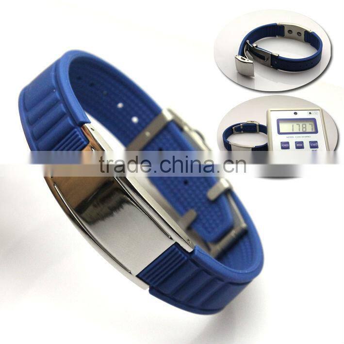 high demand products charms in europe custom silicone titanium bracelets with stainless steel buckle business gifts for women