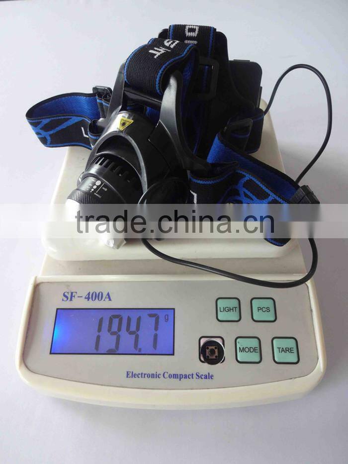 high power led car headlight, battery powered led headlight, rechargeable bicycle headlight head flashlight