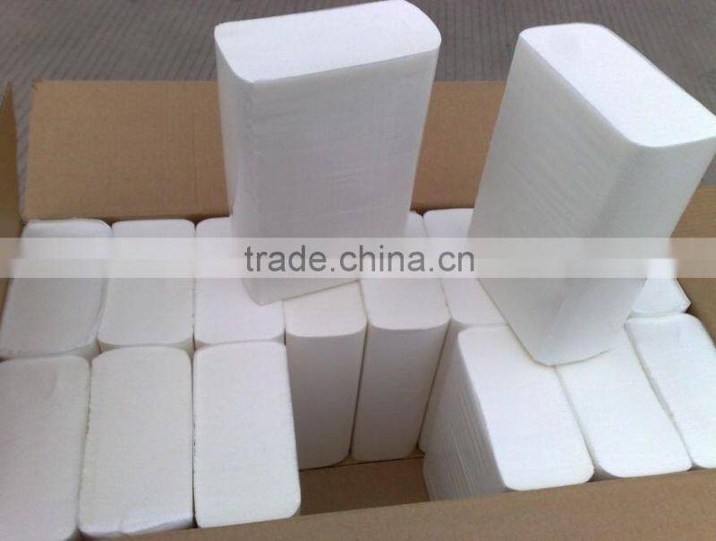 Blue single fold hand paper towel