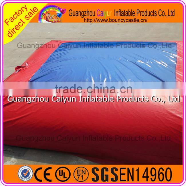 Jumping stunts big air bag, inflatable jumping air bed for sale