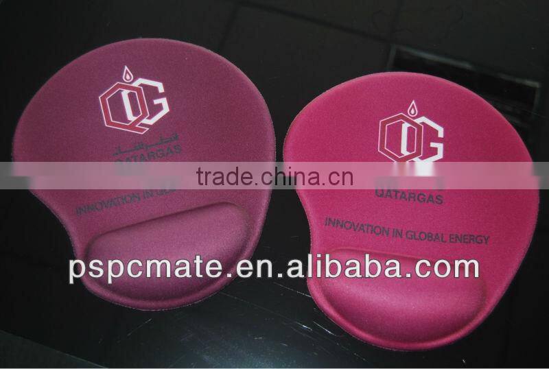 Customized design printing gel mouse pad with wrist rest part