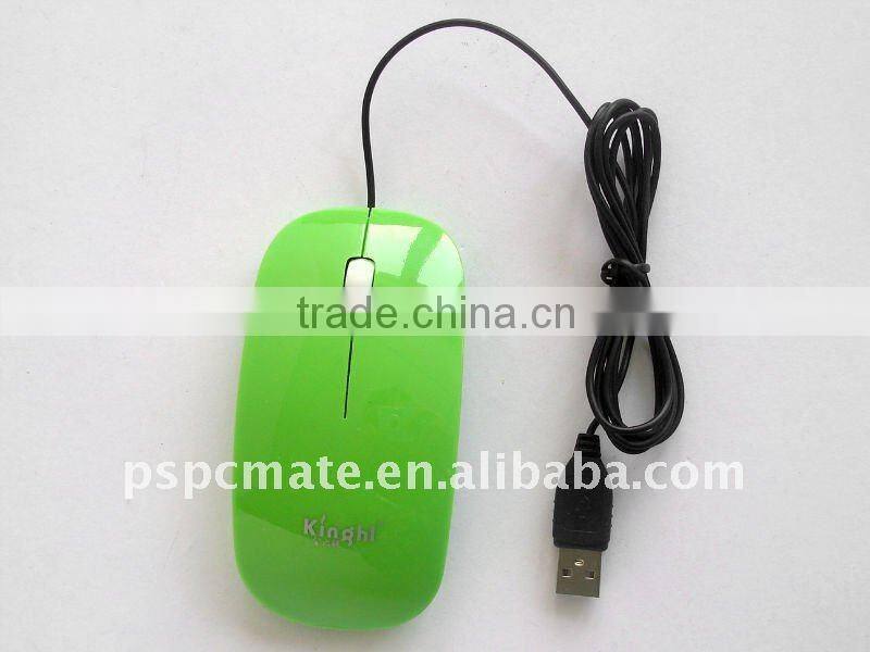 Wired green mouse/computer mouse