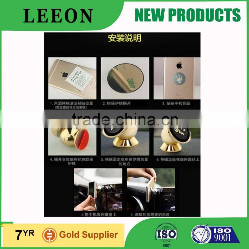 fashion universal 360 ratating magnetic metal support mobile phone holder ,magnetic mobile phone car holder X6