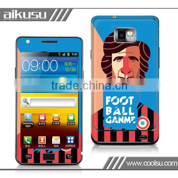 mobile phone carbon fiber vinyl sticker for samsung i9100