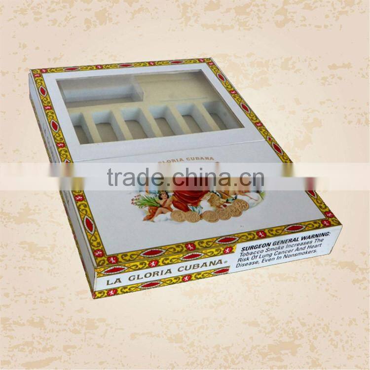 Packaging box Industrial Use and Glossy Lamination Printing Handling spanish cedar cigar box