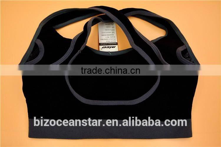 Womens new padded top athletic vest custom fit gym sports bra