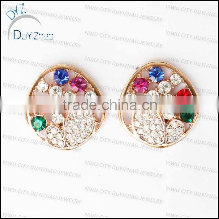 2014 latest fashion diamond stud earrings