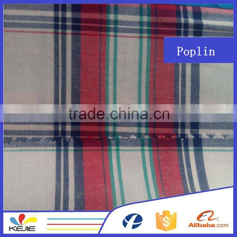 Fashion shirt garment 100% cotton yarn dyed fabric