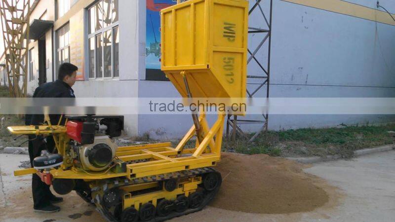 1000kg diesel engine mini rubber tracked carrier