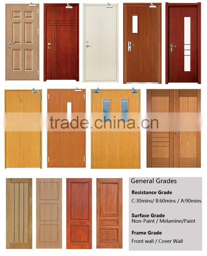 BS476 hotel h60 fire wood door