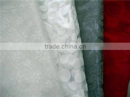 Wholesale Crystal Flocking Organza