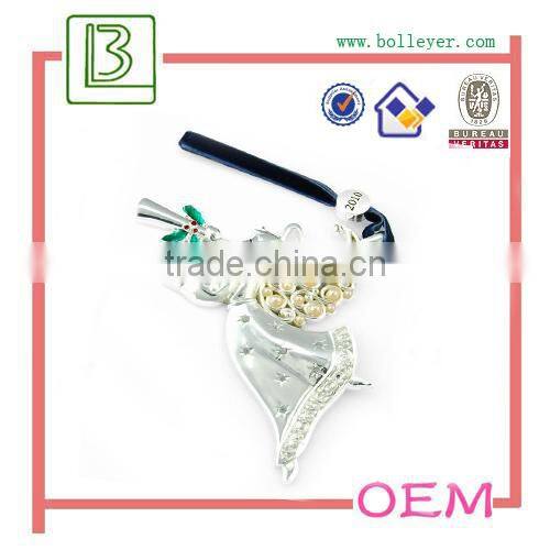 Christmas Metal souvenir custom logo keychain