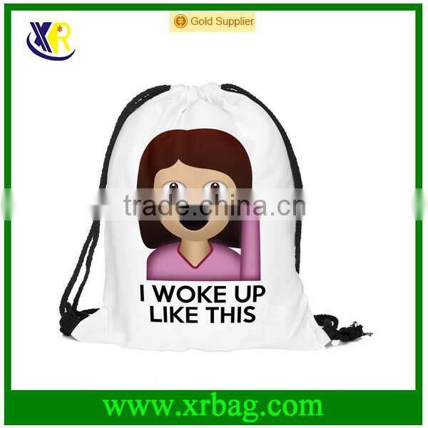 Women Mochila Man Gym bags Travel Backpack Type Printing Drawstring Shopping Bag