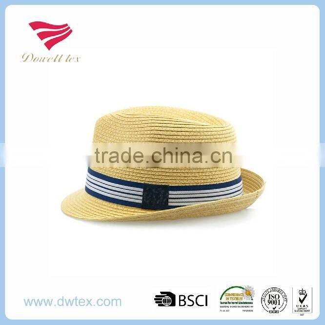 Fabulous Design Custom Made 100%Straw Paper Fedora Hats